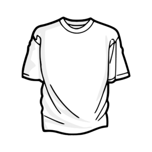 Outline of a t-shirt